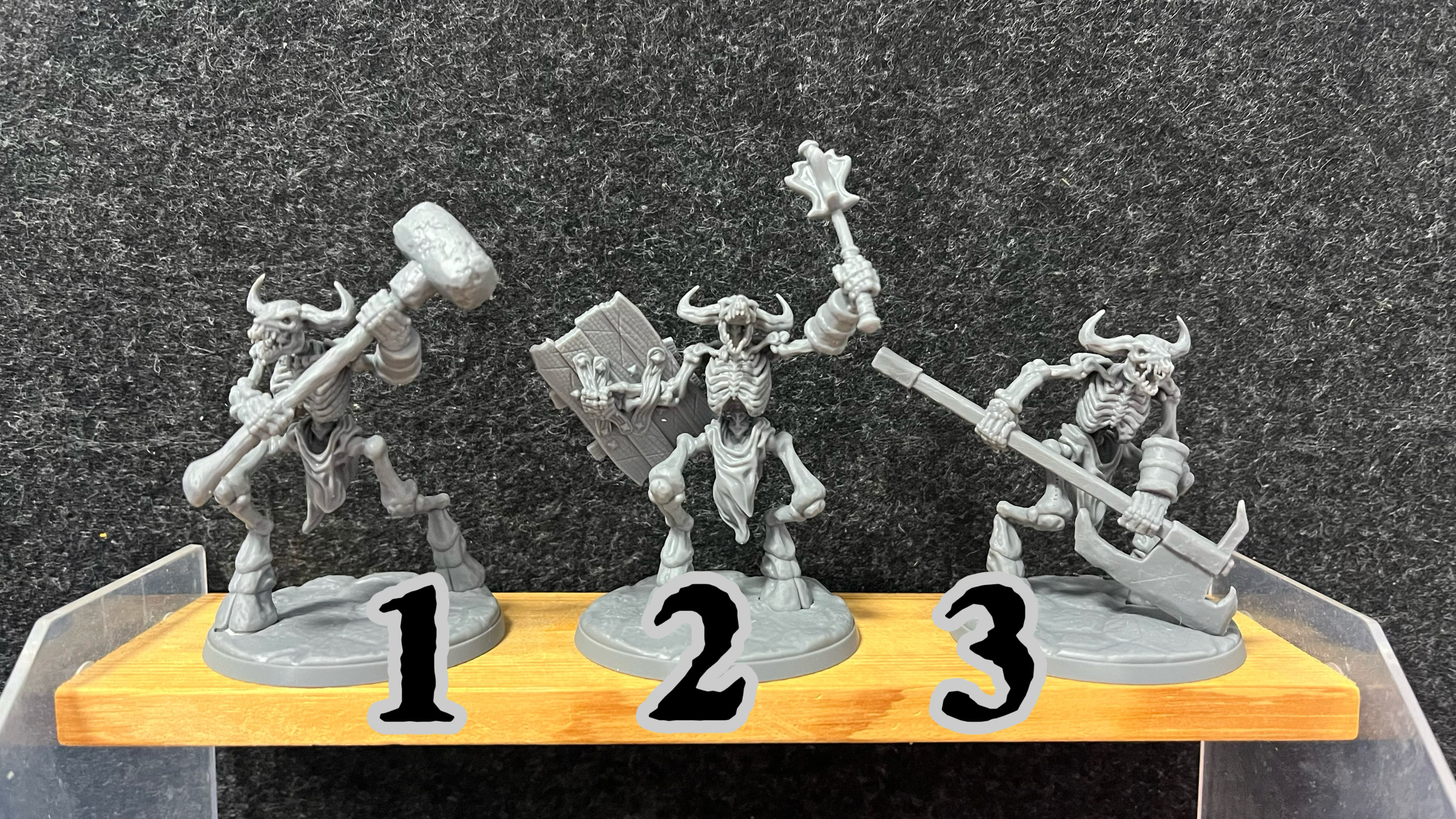 1/48 骷髅牛头人 dnd龙与地下城 怪物图鉴 跑团 战棋 模型