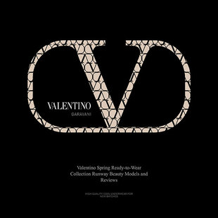 100页时尚发布会ppt模板华伦天奴服装穿搭ppt走秀t台模特ppt模板