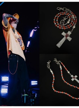 Tizzy T同款 裤链穿搭挂饰定制包包挂「赤蛇」原创小众和平鸽手作