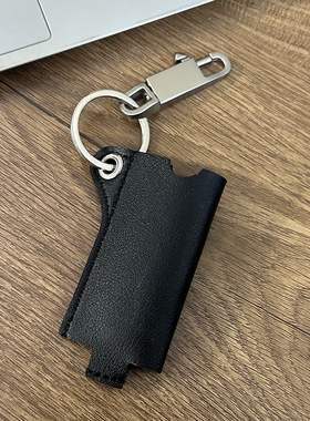 Domy Land街头挂饰原创港风金属钥匙扣火机皮套皮质欧美复古原创