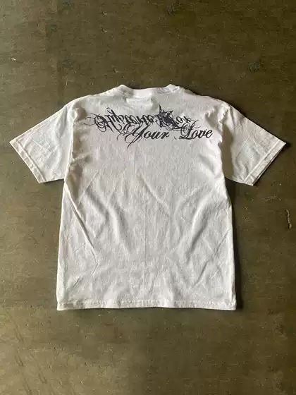 Xiao Chen Has Many Stories, 260g Heavyweight Pure Cotton! Oldschool American Retro Tattoo Style Short-Sleeve T-Shirt, Trendy