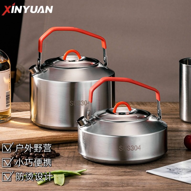 户外露营扁柄水壶304不锈钢烧水壶轻量便携防烫卡式炉专用煮水器,户外/登山/野营/旅行用品,野餐餐具,淘宝优惠券,粉丝福利购,淘宝优惠卷