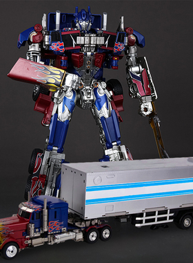 原威将 原色车厢MPP10擎天OP柱黑苹果平头柱 金刚机器人变形模型