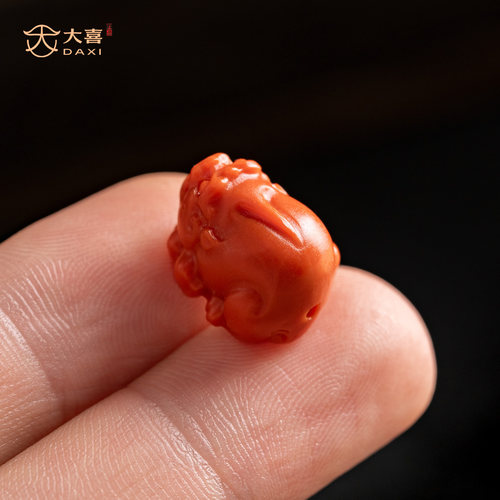 精工南红貔貅天然满肉