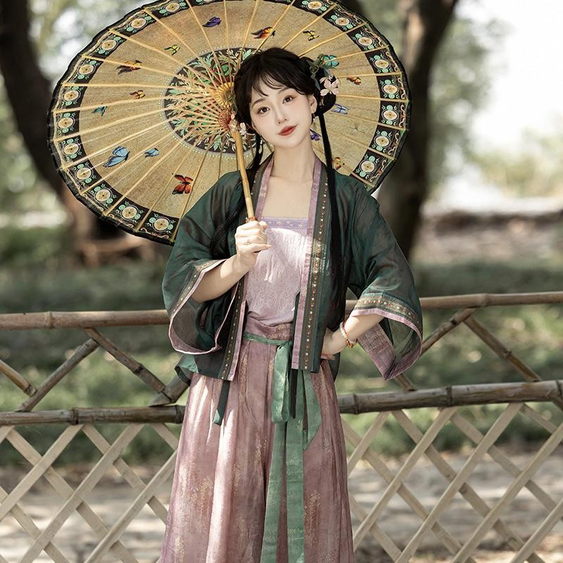 原创挽纱坊汉服日常款宋制短褙子 宋裤-眉昭