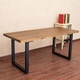 实木办公桌简易会议桌电脑桌小型家具培训桌长方形书桌工作桌 欧式