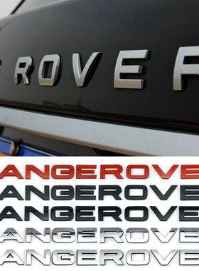 路虎车标RANGE ROVER机头盖字母标极光揽胜运动 行政改装尾厢车标