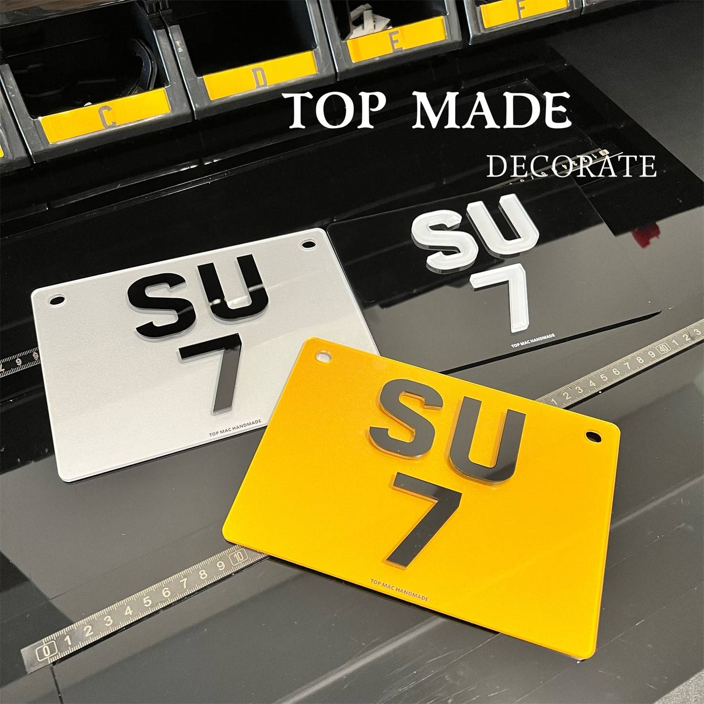 港澳国外摩托车号牌九号小牛极核电动车尾牌个性改装方形装饰牌照