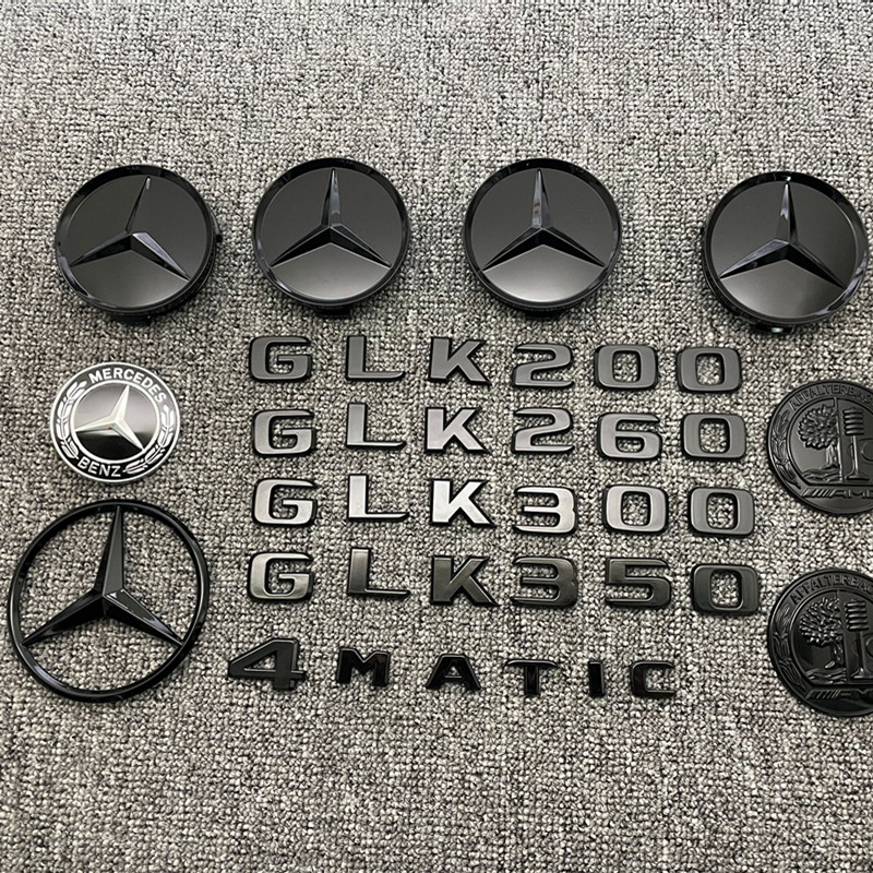 BenzGLK260 GLK300 GLK350 4MATIC 改装侧标字标车标后尾标黑武士