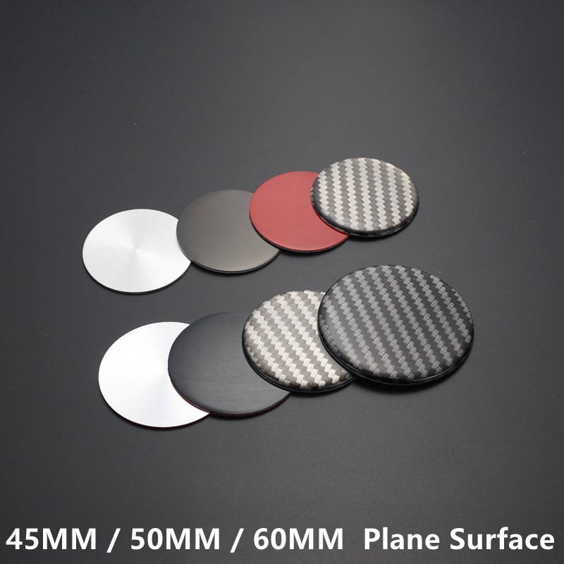 汽车个性改装轮毂中心盖空白标45/50/60MM铝合金车标银色红色黑色