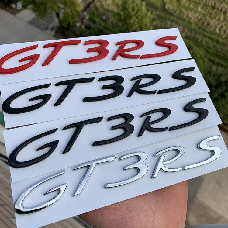 适用于911车标改装GT3 RS英文字母标汽车后备箱标志车贴尾门标牌
