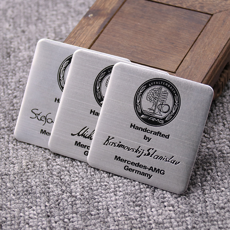 Benz发动机AMG设计师签名铭牌标贴牌C级E级S级苹果树车标志车身贴