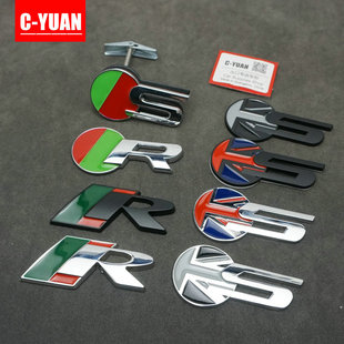 捷豹FPACE XFL车标装饰XEL中网R标尾标叶子板S标 XJL车贴后备箱标