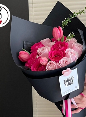 爱尚 加厚硬挺造型纸鲜花花束包装纸艺术牛皮纸花艺包花材料资材