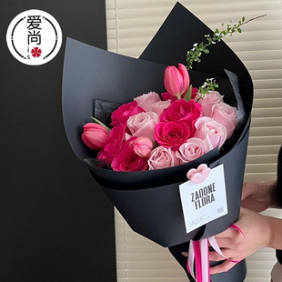 爱尚 加厚硬挺造型纸鲜花花束包装纸艺术牛皮纸花艺包花材料资材