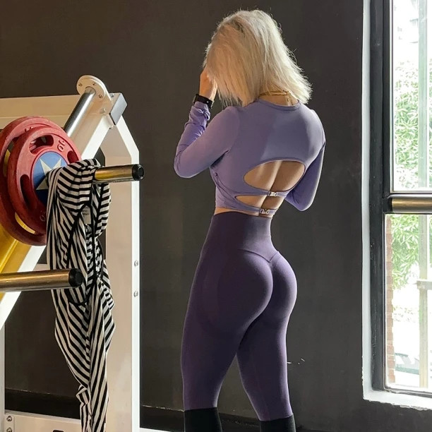 秋冬新款美背健身运动瑜伽普拉提双排扣性感运动长袖T恤女上衣,运动服/休闲服装,健身衣,淘宝优惠券,粉丝福利购,淘宝优惠卷