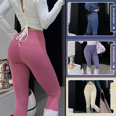 高腰收腹弹力无缝蜜桃臀瑜伽裤运动健身裤可外穿瑜伽长裤女