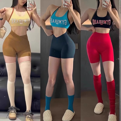 gym鲨新款撞色工字背健身背心