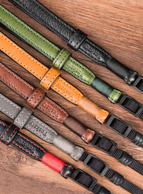 适用佳能微单相机EOSM6M50 MarkII二代R50V M200手腕带牛皮手挂绳