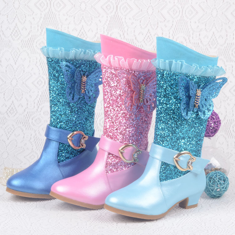 Chaussures enfants en autre ronde paillette pour hiver - semelle tendon - Ref 1039124 Image 5