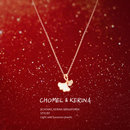 原创纯银项链女轻奢小众高级设计感送闺蜜女友生日礼物 小杏运