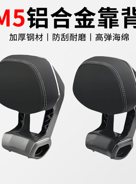 适用九号电动车M5100/M5125/M5200铝合金后靠背电摩靠垫改装配件