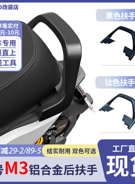 适用九号电动车M395CMAX/M385C铝合金扶手后座扶手后靠背改装配件