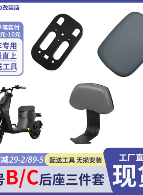 适用九号电动车后座坐垫靠背B90/B30c/B110p载人套件C60/C40配件
