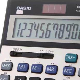 卡西欧双电源DS-2TS/2B计算器银行传票快速翻打会计财务耐用计算