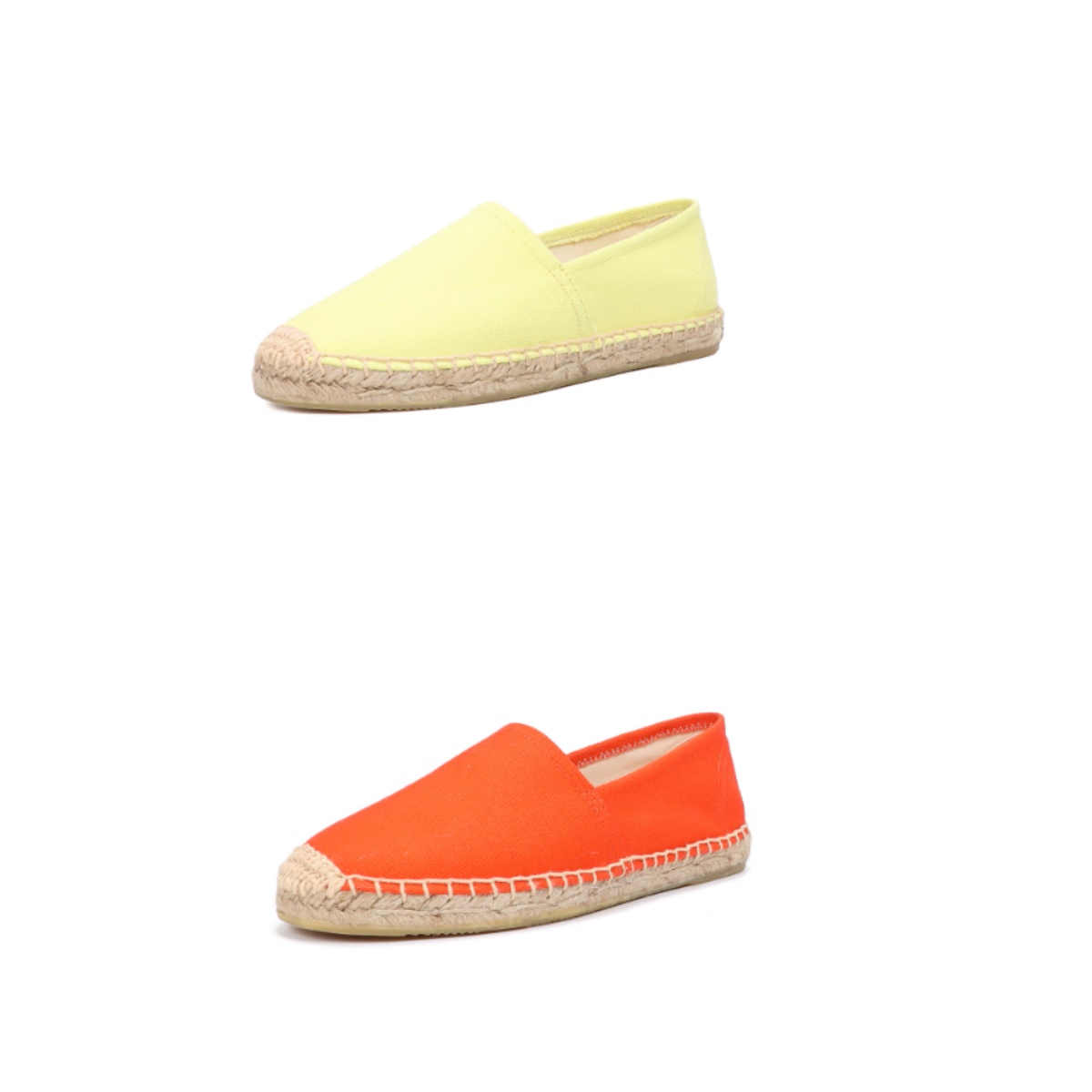 百搭草编麻底渔夫鞋一脚蹬休闲鞋