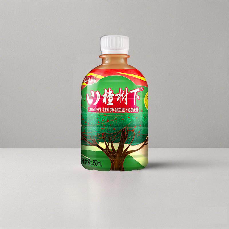 新货山楂树下不添加蔗糖山楂汁饮料350ml果汁饮料小瓶0香精0