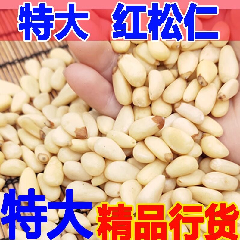 红松松子仁2025红松仁新货东北生松子仁新鲜原味大颗粒罐装散