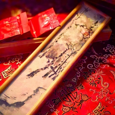 宋惠君老师原创手绘随手礼茶叶盒竹子定制创意礼品中国风