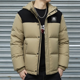 全新正品 运动拼接保暖可卸连帽羽绒服 Kappa卡帕男加厚防寒服多款