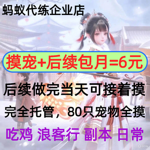 剑三剑网3代练奇遇宠物摸宠后续前置