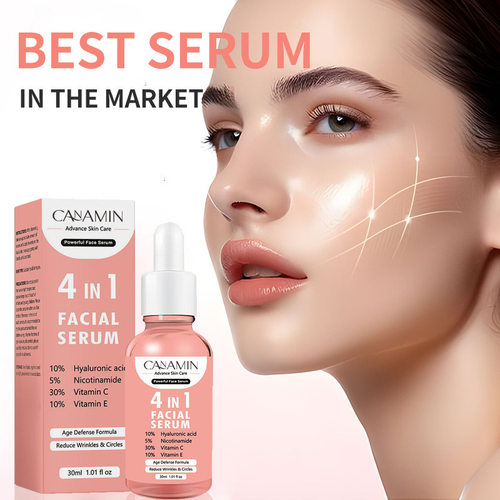 跨境提供面部精华4 in 1 Face serum Hyaluronic紧致液精华液原液