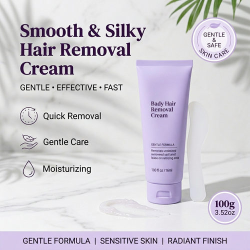 跨境现货Body Hair Remova身体嫩滑肌肤毛膏滋润软化毛发毛膏