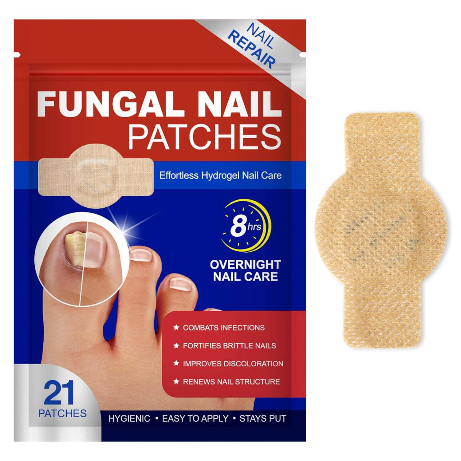 指甲抑修护贴NAIL PATCHES发炎指甲修护矫正修复足部指甲贴