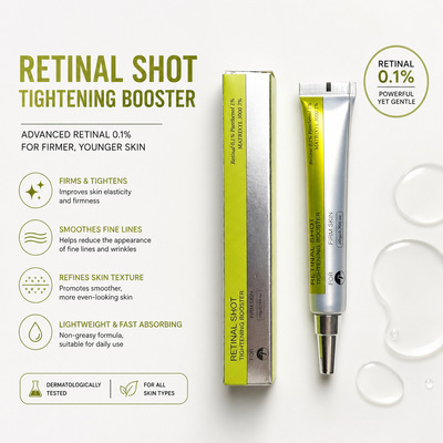 跨境现货视黄醇眼霜精华液RETINAL SHOT TIGHTENING BOOSTER