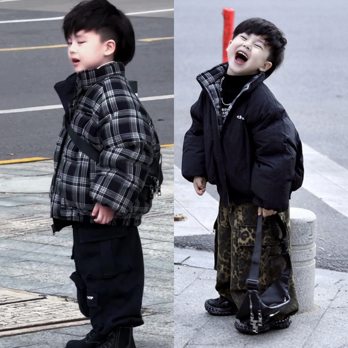 两面穿男童棉服2025儿童棉衣冬季新款洋气童装外套男宝宝冬装棉袄