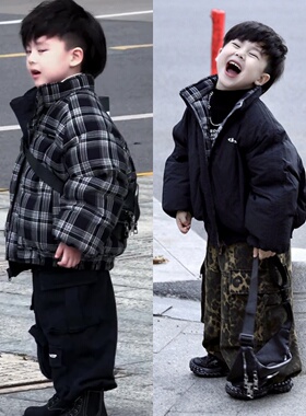 两面穿男童棉服2026儿童棉衣冬季新款洋气童装外套男宝宝冬装棉袄