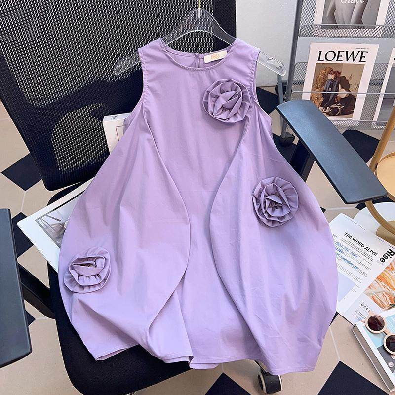 女童连衣裙夏季女孩甜美洋气公主裙儿童中大童背心裙立体玫瑰花裙,童装/婴儿装/亲子装,连衣裙,淘宝优惠券,粉丝福利购,淘宝优惠卷