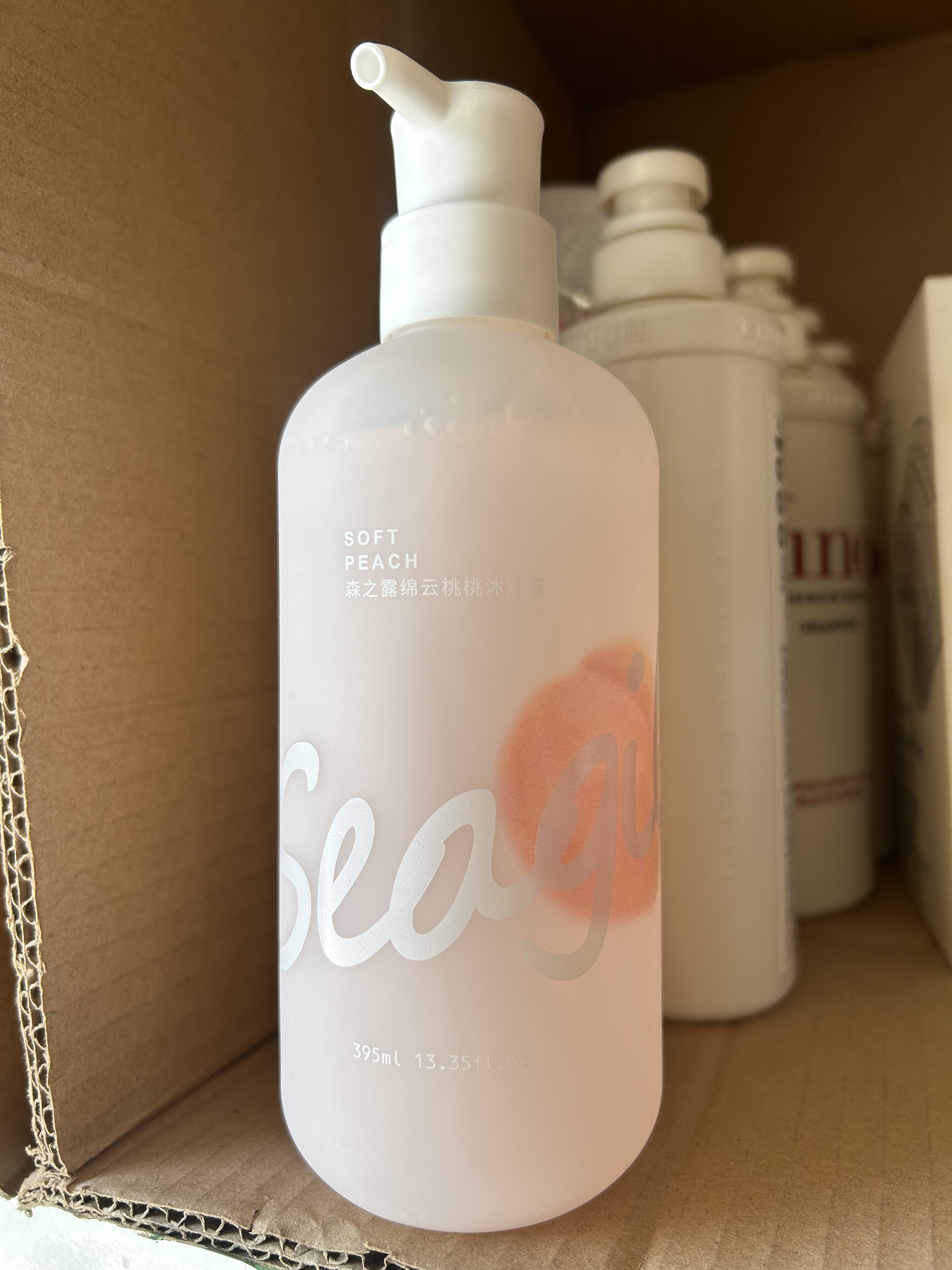 处理限使用日期26年3月森之露绵云桃桃沐浴露395ml