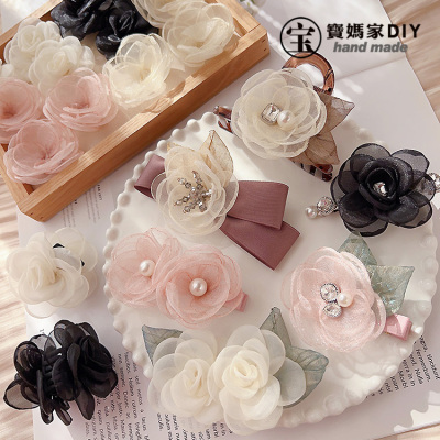 宝妈家布艺手工花朵diy材料