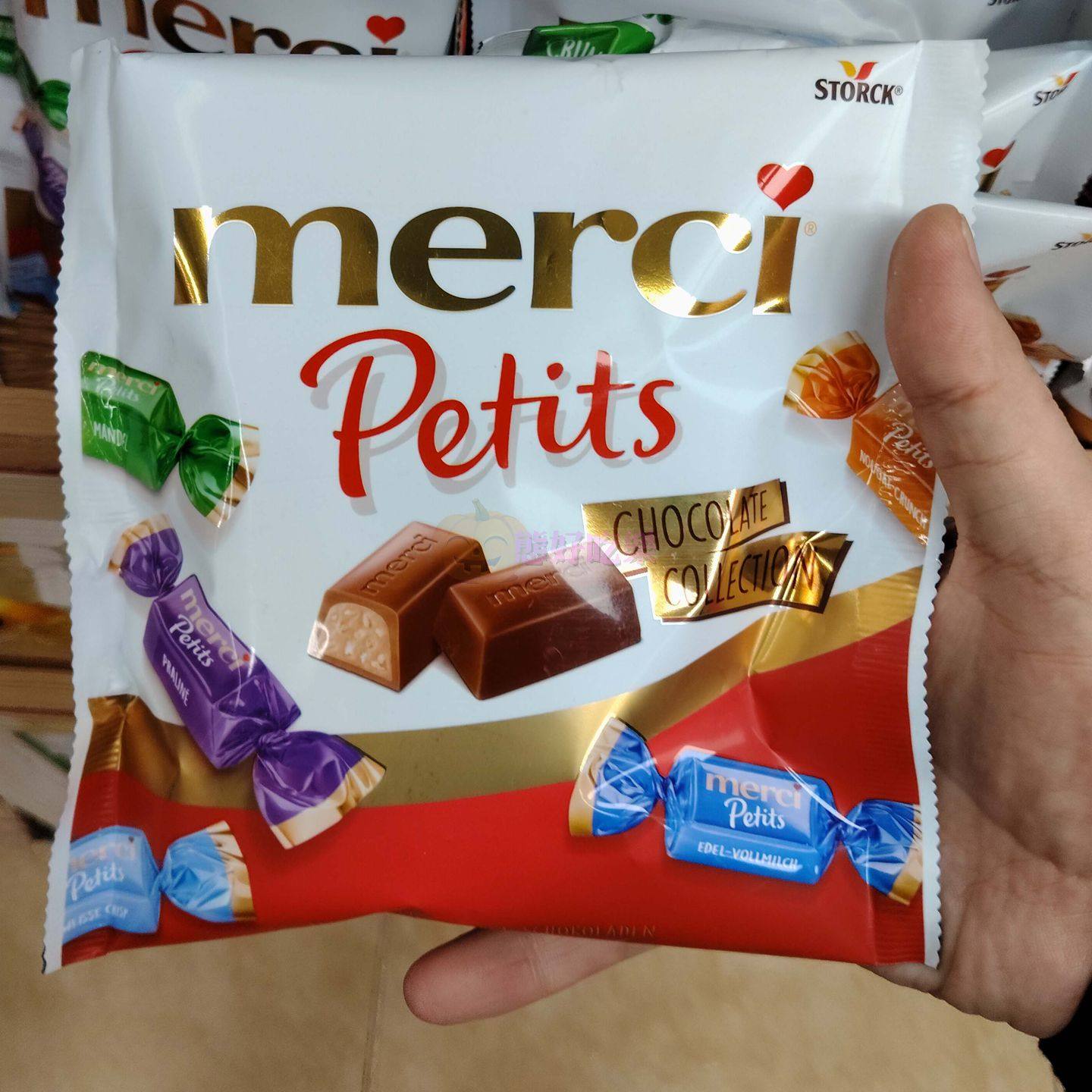 香港代购德国美思巧克力朱古力迷你什锦咖啡牛奶黑巧克力200克糖