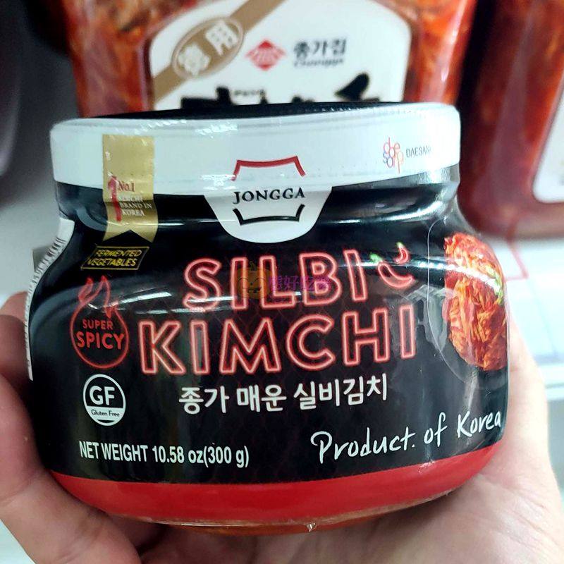 香港代购韩国宗家府泡菜特辣切件炮白菜300g下饭菜拌饭韩式包菜正