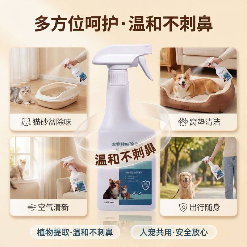 抑菌除臭批发厂家直销环境消毒喷雾除尿味祛异味宠物店专用除臭剂