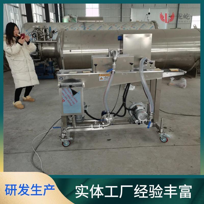 新一穿签素排上浆机型号齐全素排裹浆机器瀑布式蔬菜淋浆设备