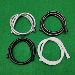 洗澡花洒软管通用四分接口淋浴管1.5米黑色白色枪灰色水管橡皮管