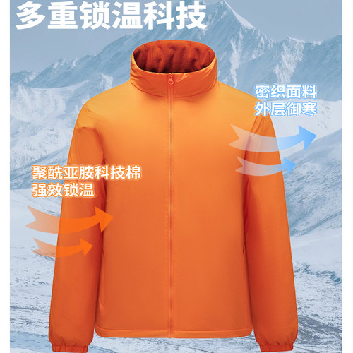 探索者情侣款立领保暖防寒pi棉服